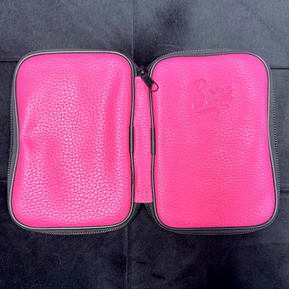 BOYE Knitting Needles Set of 24 in Faux Leather Pink Case - Picture 2 of 7